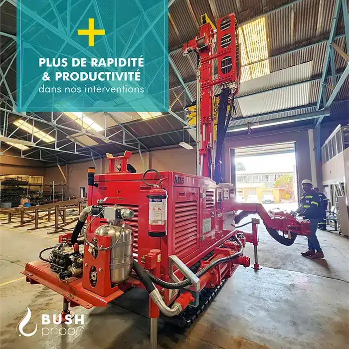 BushProof repousse les limites avec l’aquisition d’une nouvelle foreuse géotechnique Massenza MI5